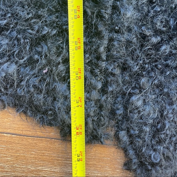 NWT Sleeping On Snow x Anthropologie Black Tavan Mohair Blend Fuzzy Vest - Picture 7 of 14